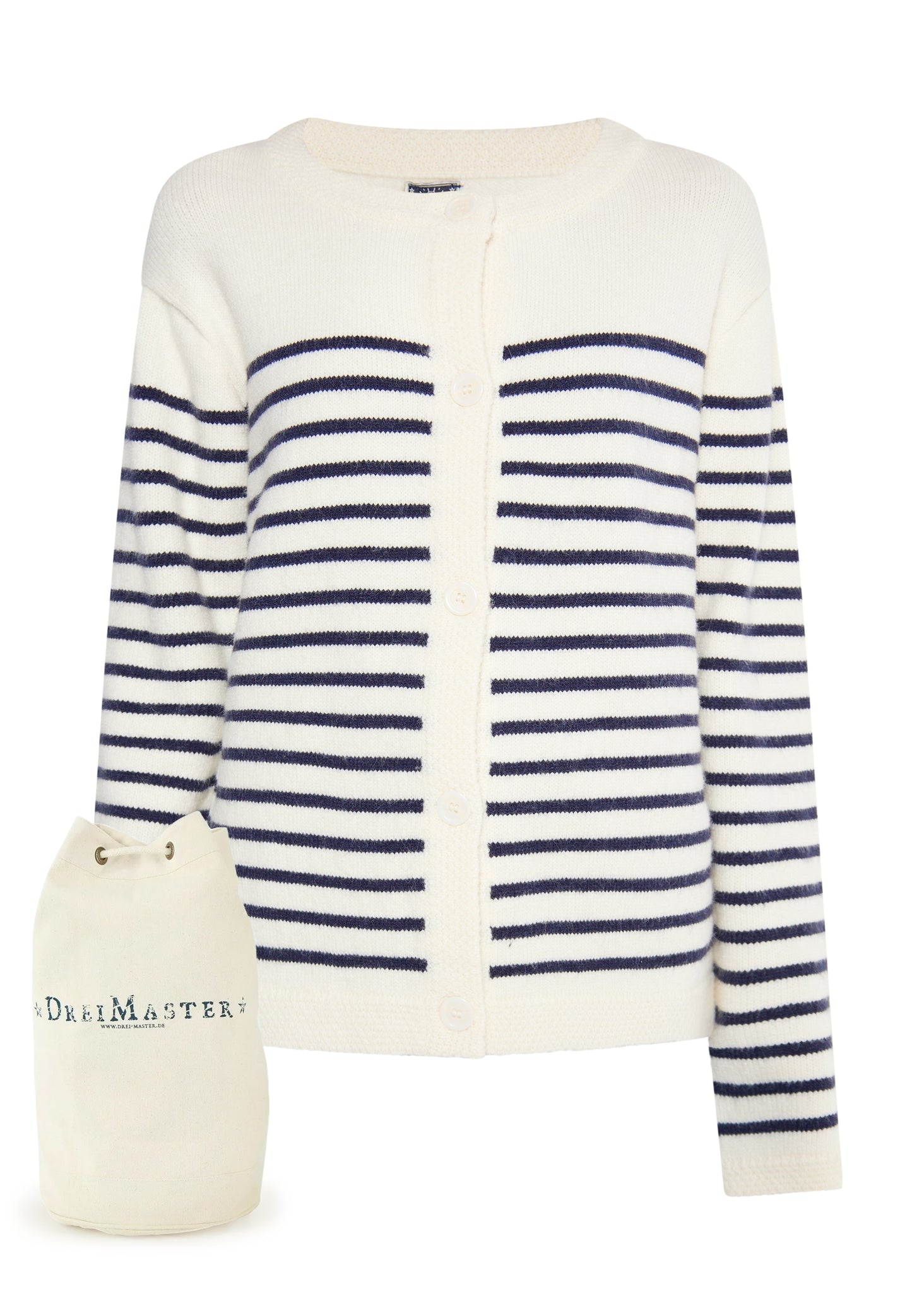 DreiMaster Maritim Women's Cardigan + Shopping Bag Set