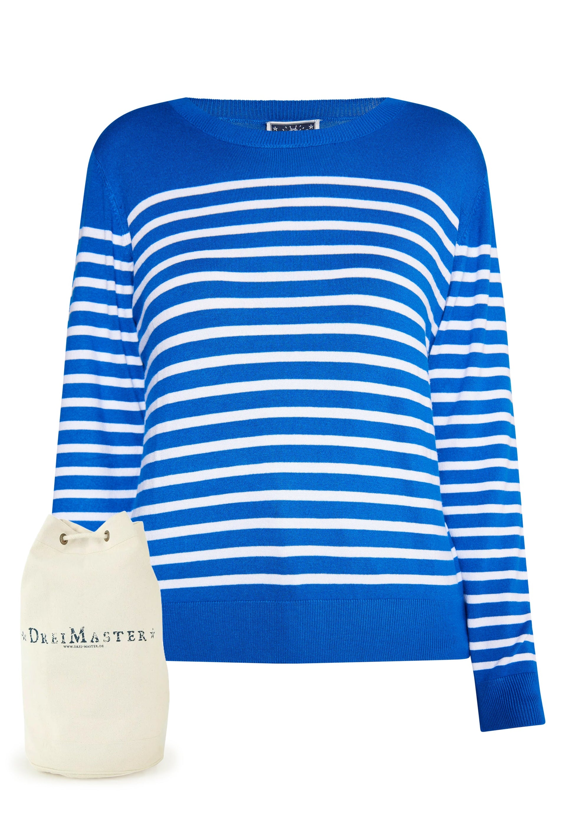 Dreimaster maritim Women's Knitted Sweater + Shopping Bag - Set