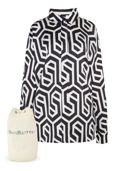 DreiMaster Klassik Kobiety koszula damska + zestaw torba na zakupy