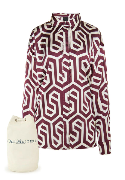 DreiMaster Klassik Kobiety koszula damska + zestaw torba na zakupy