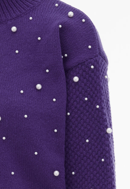 Faina Women's Sweater With Pearls