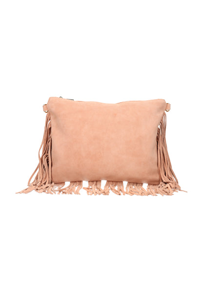 Skórzana torebka z frędzlami IZIA dla Kobiety