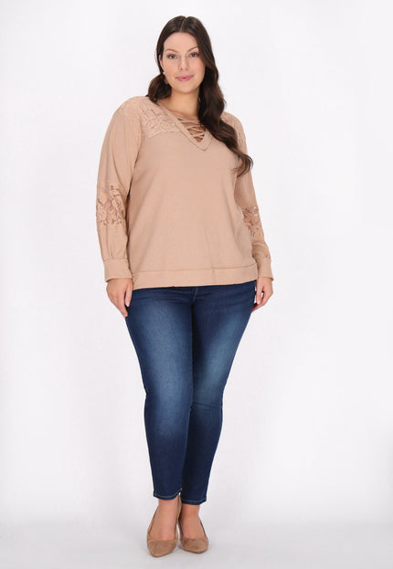 usha Kobiety Bluzka Plus Size