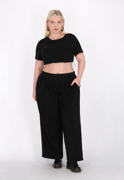 myMo ROCKS Damen Plus Size Crop Top