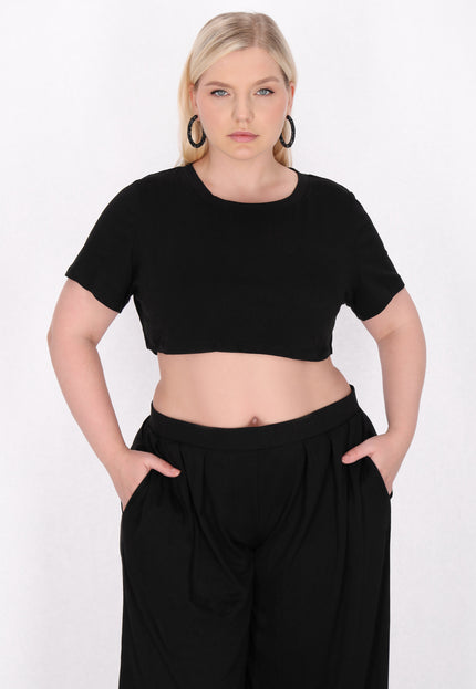 myMo ROCKS Damen Plus Size Crop Top