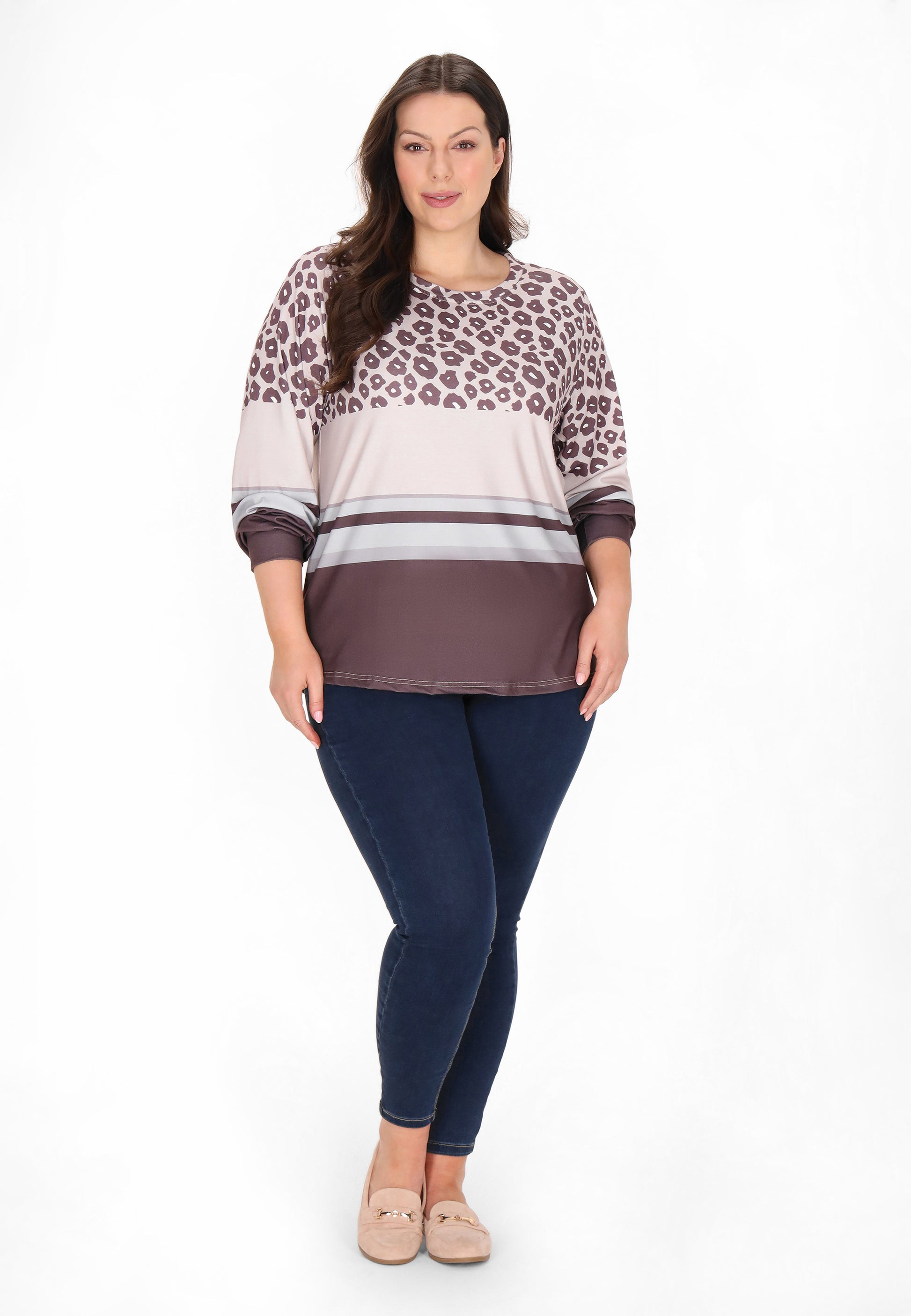 usha PLUS SIZE Women's Plus Size Longsleeve