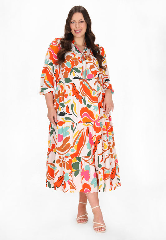 usha Kobiety sukienka plus size Sukienka