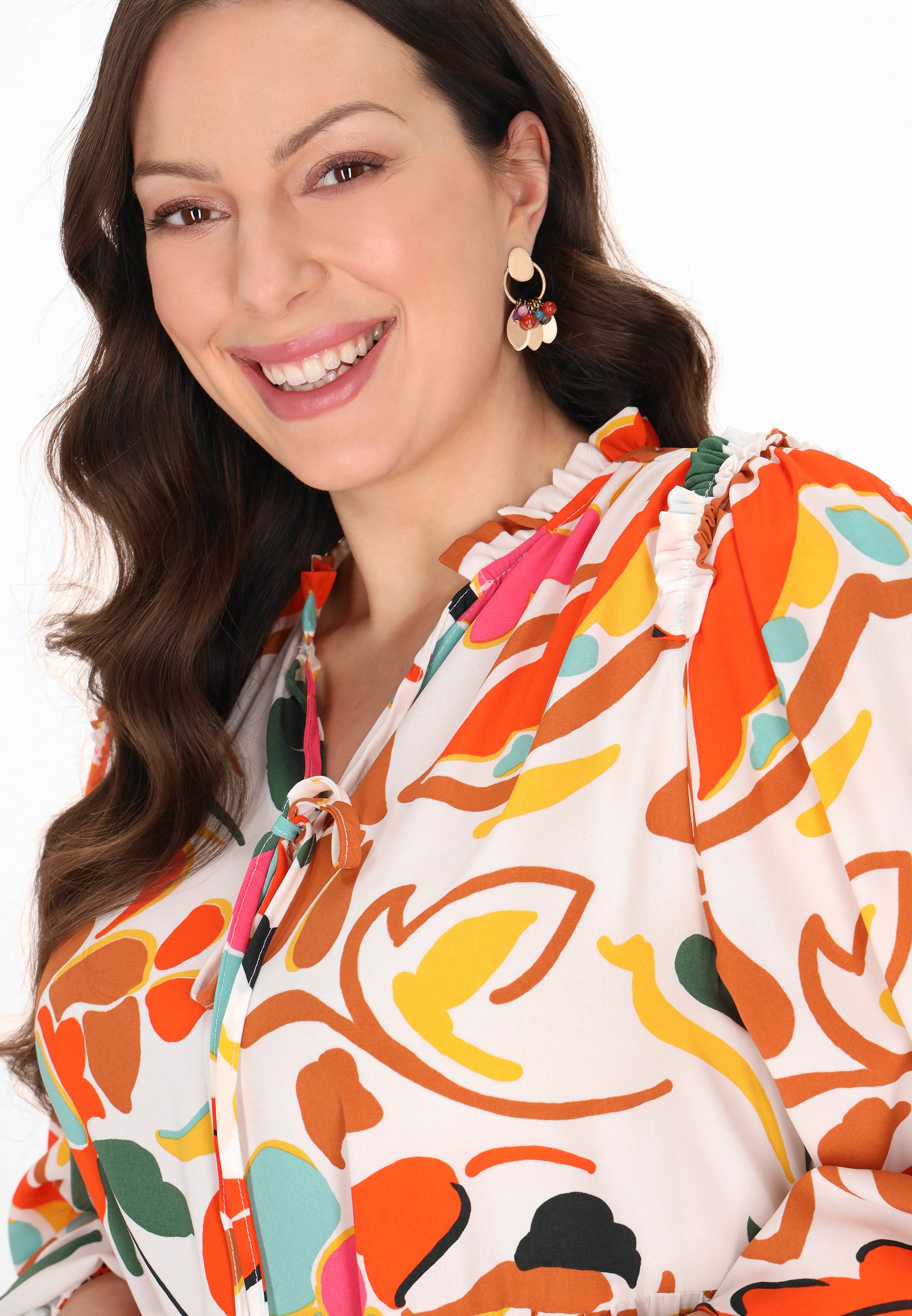 usha Damen-Plus-Size-Kleid