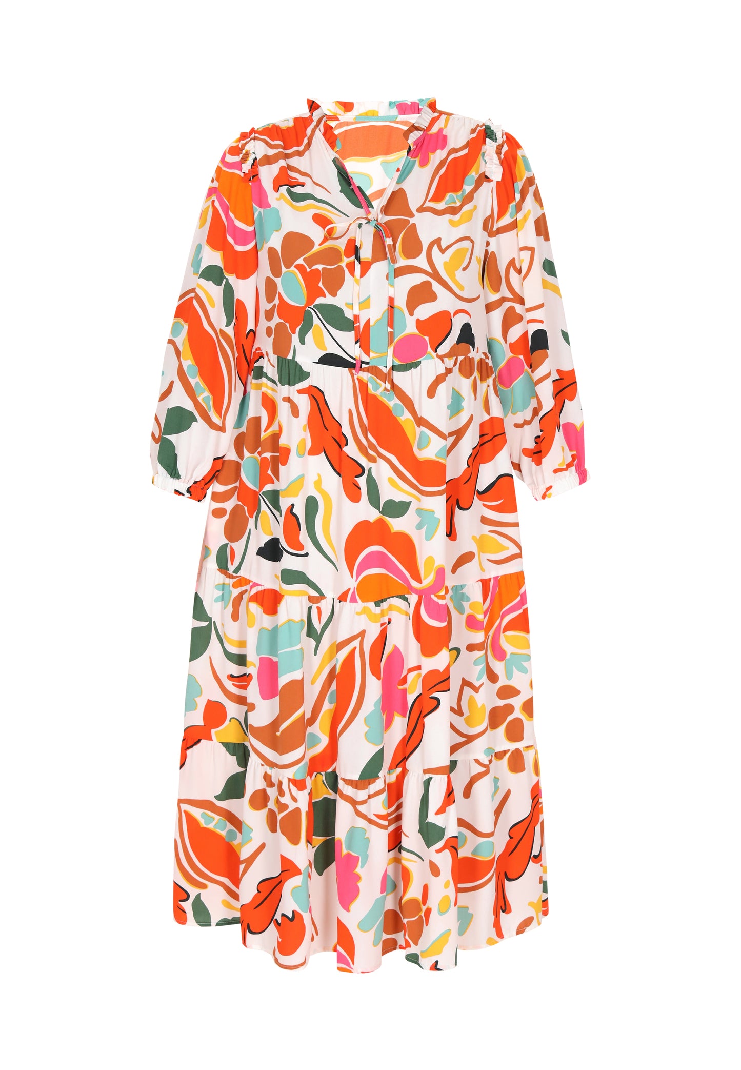 usha Damen-Plus-Size-Kleid