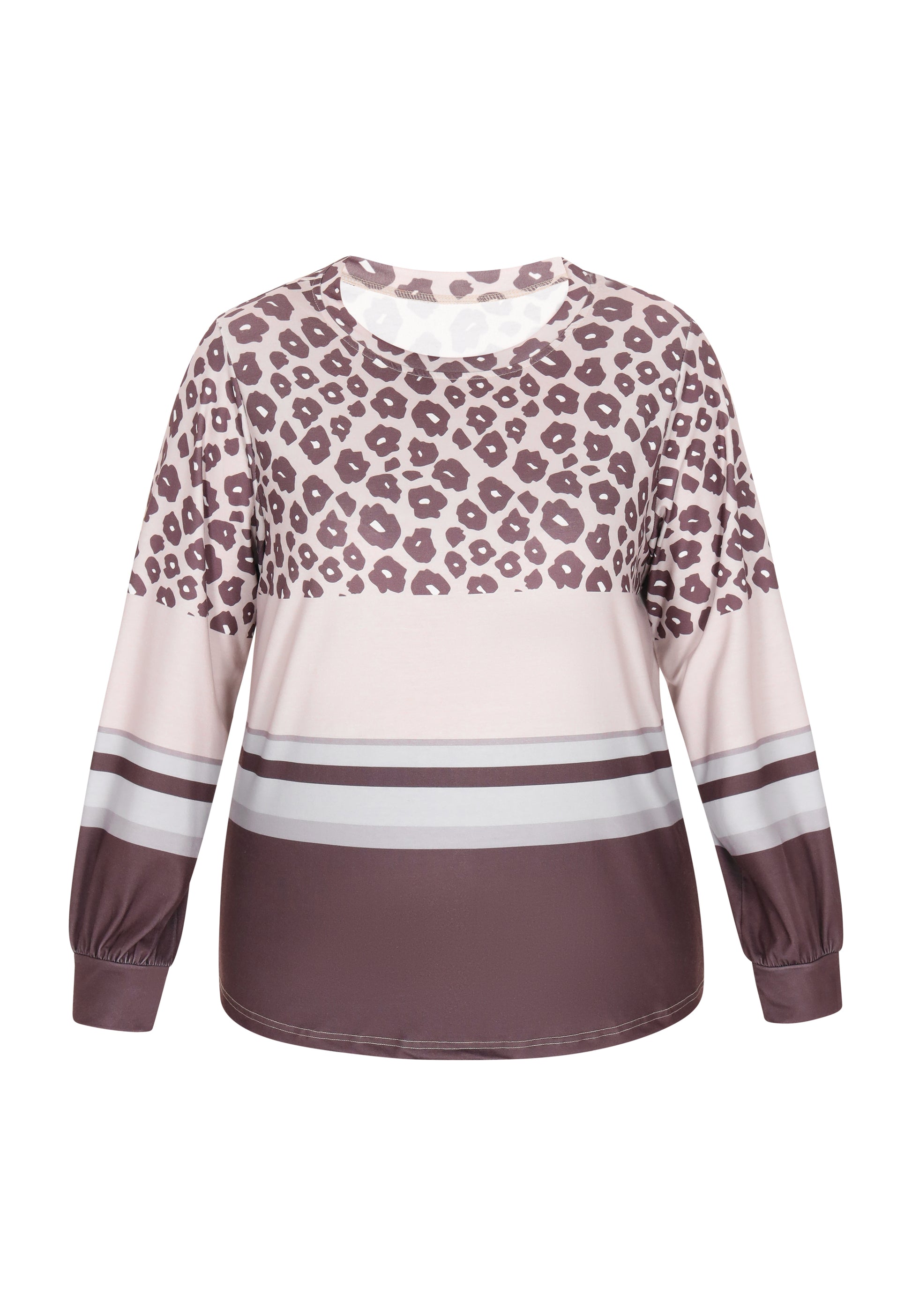 usha PLUS SIZE Women's Plus Size Longsleeve