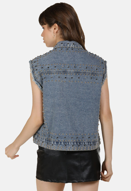 Mymo rocks Women's Denim Vest