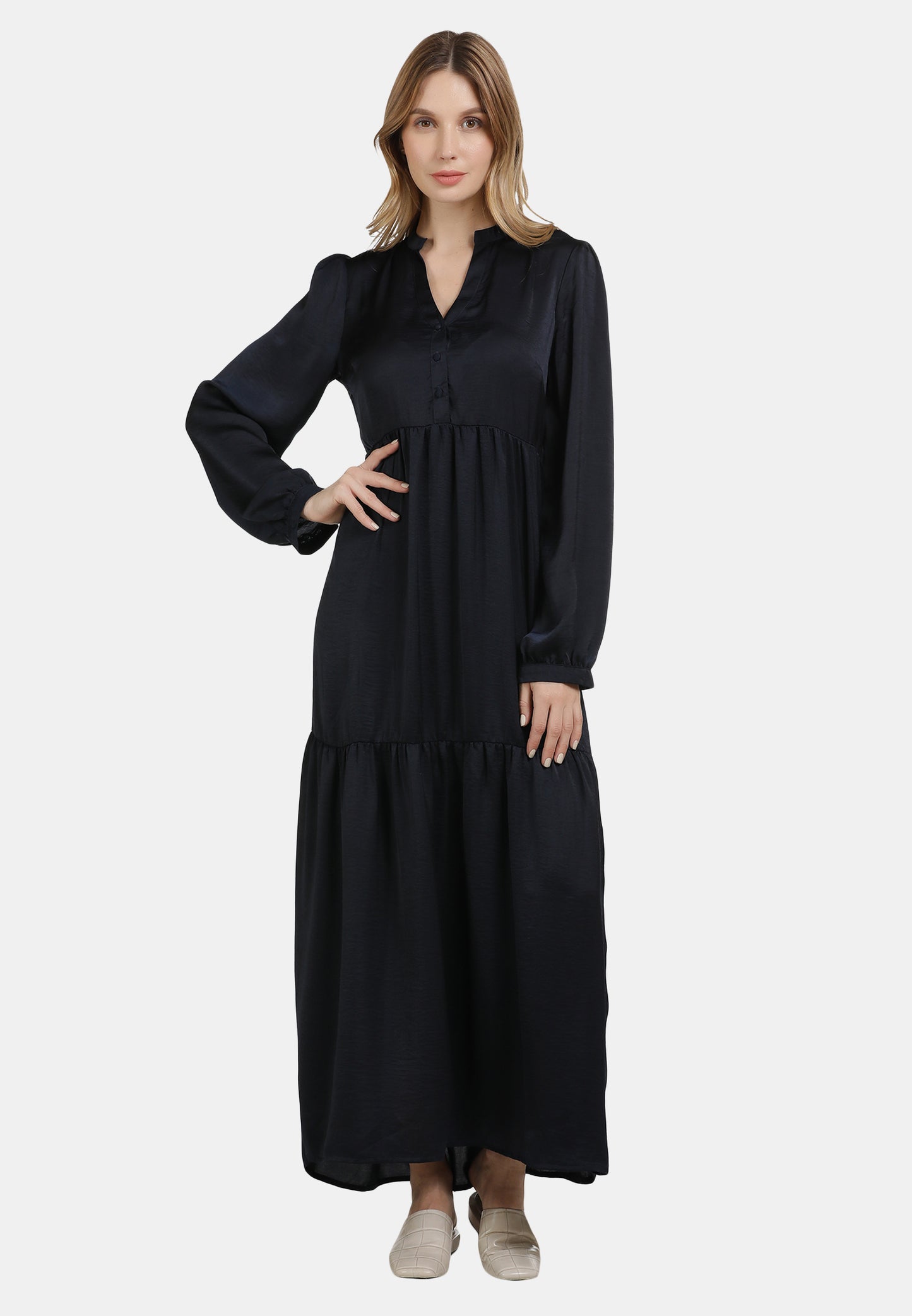 usha Kobiety sukienka satynowa