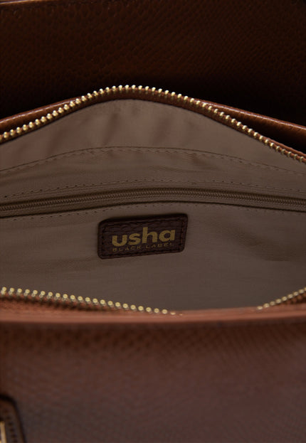 Usha black label Women's Leather Handbag